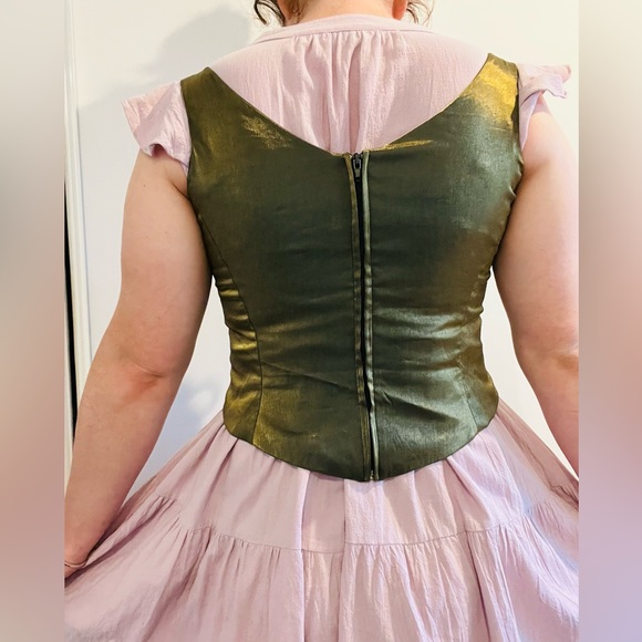 🌿 Emerald Green Corset 🌿 Vintage - Picture 6 of 6